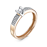 кольцо (Au 585) БР110044, изображение 1