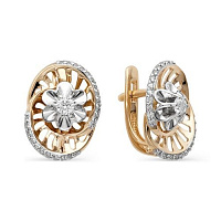 серьги (Au 585) 2-105-446, изображение 1