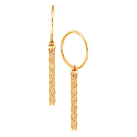серьги (Au 585) 18533, изображение 1