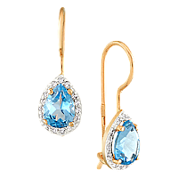 серьги (Au 585) 14959, изображение 1