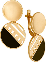 серьги (Au 585) 24270 , изображение 1