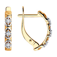 серьги (Au 585) 81020425, изображение 1