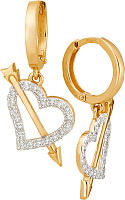 серьги (Au 585) 23780, изображение 1