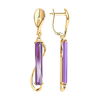 серьги (Au 585) 727229, изображение 1