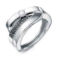 с111011 ч кольцо (Ag 925), изображение 1