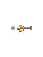 серьги (Au 585) С132-602, изображение 1