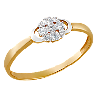 кольцо (Au 585) К21085, изображение 1