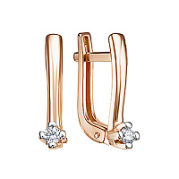 серьги (Au 585) БР120012, изображение 1