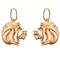 Подвеска золотая с фианитом, изображение 1