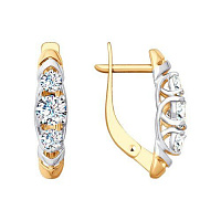 серьги (Au 585) 028010, изображение 1