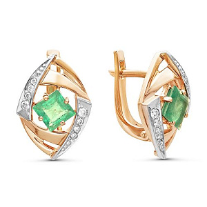 серьги (Au 585) 02-0720-1