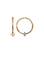 серьги (Au 585) С132-1390-15,0, изображение 1