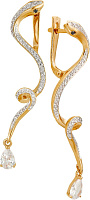 серьги (Au 585) 24276, изображение 1