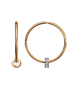 серьги (Au 585) С132-1390-20,0, изображение 1