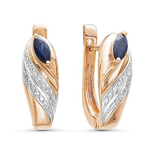 серьги (Au 585) 02-0951-2