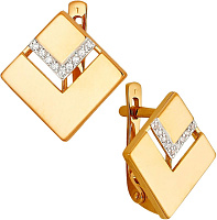 серьги (Au 585) 23179, изображение 1