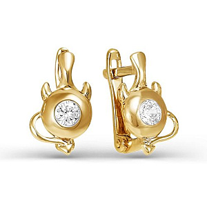 серьги (Au 585) 124698