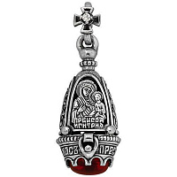 Подвеска серебряная с фианитом, изображение 1