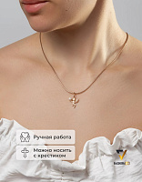 Подвеска серебряная с жемчугом, изображение 1