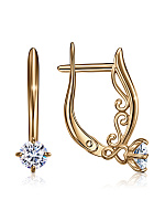 серьги (Au 585) С130-3260, изображение 1
