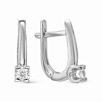 Серьги золотые с бриллиантами, изображение 1