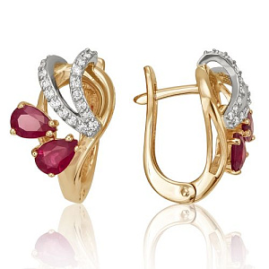 серьги (Au 585) 02-1616-3