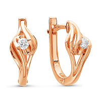 серьги (Au 585) 02-1014, изображение 1