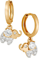 серьги (Au 585) 23831, изображение 1