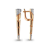 серьги (Au 585) 45784А, изображение 1