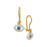 серьги (Au 585) 22847, изображение 1