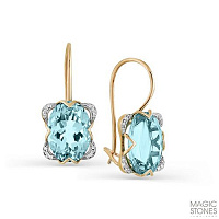 серьги (Au 585) 02-2-322-4801-011, изображение 1