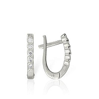 Серьги золотые с бриллиантами, изображение 1