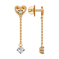 серьги (Au 585) 027576, изображение 1