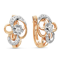 серьги (Au 585) 02-1387, изображение 1