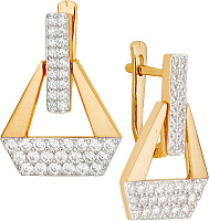 серьги (Au 585) 23635, изображение 1