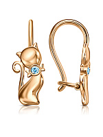 серьги (Au 585) С130-3063Гл, изображение 1