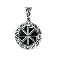 Подвеска серебряная с агатом, изображение 1