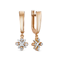 серьги (Au 585) БР120066, изображение 1