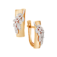 серьги (Au 585) 20969, изображение 1