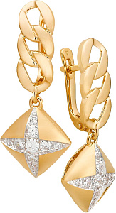 серьги (Au 585) 24527 