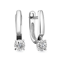 Серьги золотые с бриллиантами, изображение 1