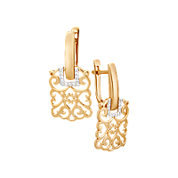 серьги (Au 585) 21525, изображение 1