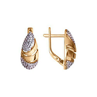 серьги (Au 585) 026263, изображение 1