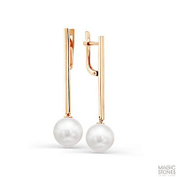 серьги (Au 585) 02-2-813-0500-010, изображение 1