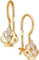 серьги (Au 585) 23460, изображение 1