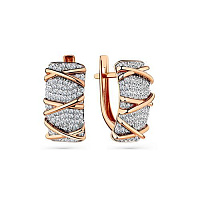 серьги (Au 585) 02-3-344-0001-011, изображение 1