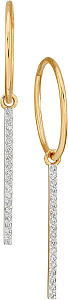 серьги (Au 585) 18343 