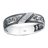 кольцо (Ag 925) КША-1-Ч, изображение 1