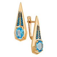 серьги (Au 585) 21361, изображение 1