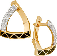 серьги (Au 585) 24559 , изображение 1